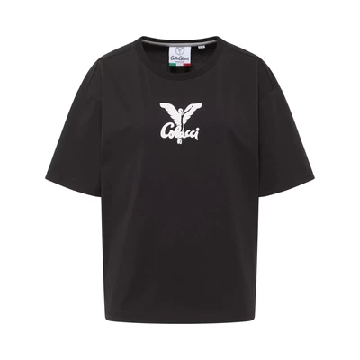 Afbeelding van Carlo Colucci Tshirt print, Dames, Maat: Large, Black