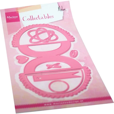 Afbeelding van Marianne D Collectables Bagtopper XOXO by Marleen COL1508 105x220mm