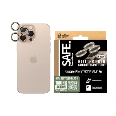 Afbeelding van Screenprotector Apple iPhone 16 Pro: PanzerGlass SAFE Camera Lens Protector