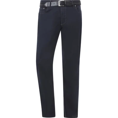 Afbeelding van Jan Vanderstorm +FIT Collectie low waist loose fit broek TORDEGAN Plus Size donkerblauw