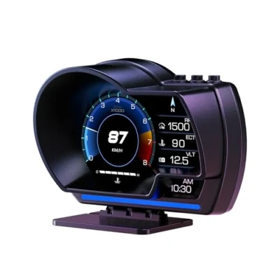 Afbeelding van AMROOLOO Head up display auto, OBD in de GPS snelheidsmeter, met meerdere herinneringsfuncties, geschikt voor alle auto&#039;s