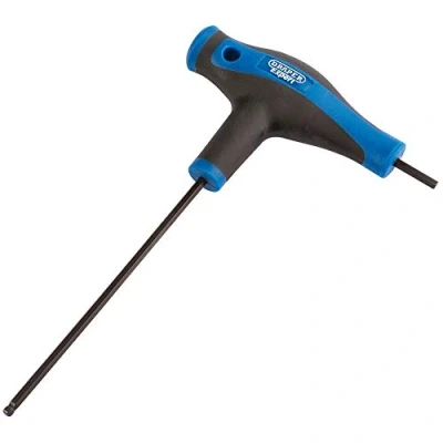 Afbeelding van Draper 33907 zachte T greep, zeskant en kogelkopsleutel, blauw, 2,5 mm