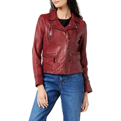 Afbeelding van Oakwood Camera Leren jas, Dames, Maat: XL, Red