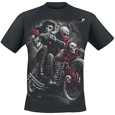 Afbeelding van Spiral Heren Tshirt L DOTD BIKERS Zwart