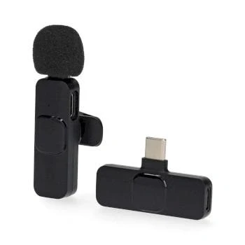 Afbeelding van Nedis Microfoon Gebruikt voor: Notebook / Smartphone Tablet Draadloos USB Type C Female Aan/uit knop