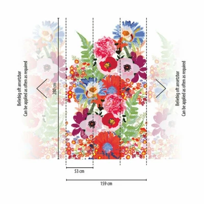 Afbeelding van AS Creation The Wall Travel Styles Multicolor 39207 1 392071 Multicolour / Wit
