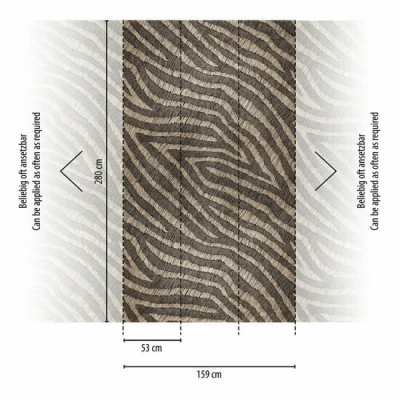 Afbeelding van AS Creation The Wall Travel Styles Bruin 39236 1 392361 / Beige