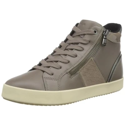 Afbeelding van Geox Dames D Blomiee Sneakers, Dk Taupe, 37 EU