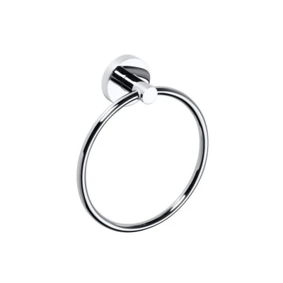 Afbeelding van Handdoekhouder Sapho X Round Rond 16x19 cm Chroom