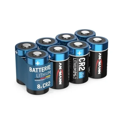 Afbeelding van Ansmann CR2 3 V lithiumbatterij 8 stuks per verpakking batterijen, geschikt voor huishoudelijke apparaten, meetinstrumenten enz. niet oplaadbare batterij