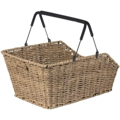 Afbeelding van Basil Rieten fietsmand Cento Rattan MIK 40 x 25 12 cm seagrass