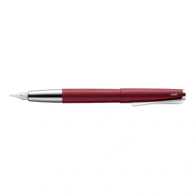 Afbeelding van Lamy studio royalred vulpen universele in elegante behuizing volledig metaal met propellervormige clip &amp; stalen veer lijnbreedte F incl. inktpatroon T 10 blauw