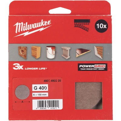 Afbeelding van Milwaukee Accessoires Schuurgaas PG Mesh 150 HL G400 10 stuks 4932492225