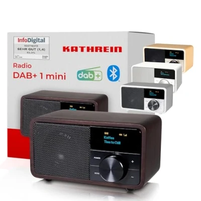 Afbeelding van Kathrein DAB+ 1 mini Radio DAB+, VHF (FM) Bluetooth Hout (donker)