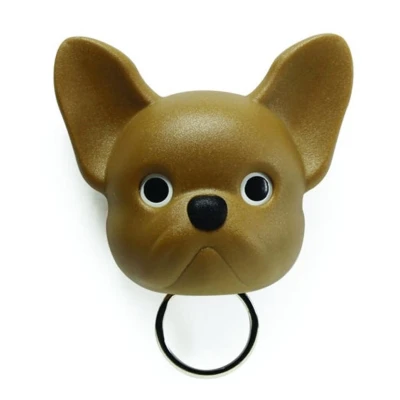Afbeelding van Qualy sleutelhouder hond Frenchy Dog bruin