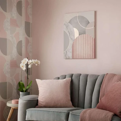 Afbeelding van Art for the Home Canvas Schilderij Deco RosÃ goud 50x70 cm
