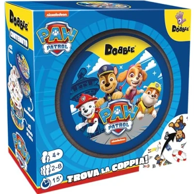 Afbeelding van Asmodee Dobble: Paw Patrol, grappig kaartspel voor het hele gezin, eco sleeve, 2 8 spelers, 4+ jaar, Italiaanse editie