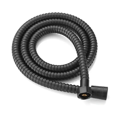 Afbeelding van Xcel Home™ 1.5m Zwarte Lekvrije Flexibele de Doucheslang van Roestvrij staal anti Kink met Stevige Schakelaar