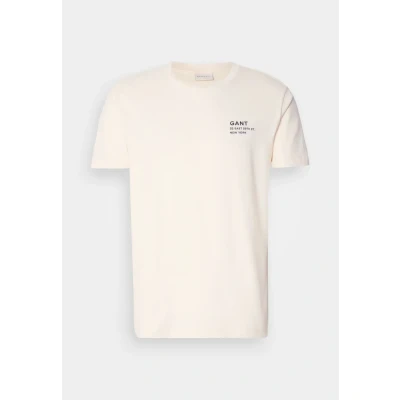 Afbeelding van GANT Small Graphic SS Tshirt basic, Heren, Maat: Small, Cream
