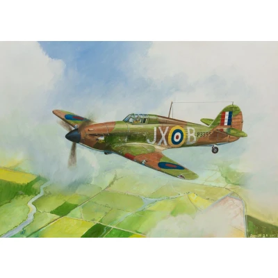 Afbeelding van Zvezda British Fighter Hurricane Mk 1 (Zve6173) modelbouwsets, hobbybouwspeelgoed voor kinderen, modelverf en accessoires
