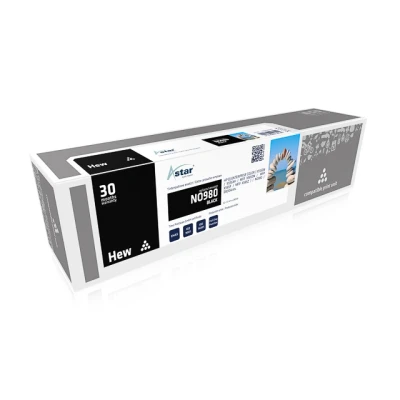 Afbeelding van As15196 Astar Hp 980 Oj Inkt Zwart Rebuilt 10.000Pagina&#039;s Chip 250Ml