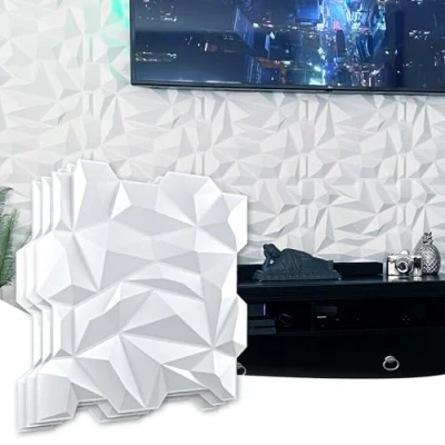 Afbeelding van Art3d PVC 3D diamantwandpaneel voor thuis en commercieel interieur