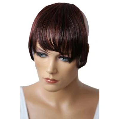 Afbeelding van CAISHA 100% ECHT Haar Pony Menselijk Haarstukje Haarverdikking Haarverlenging Donkerbruin Mix H313l