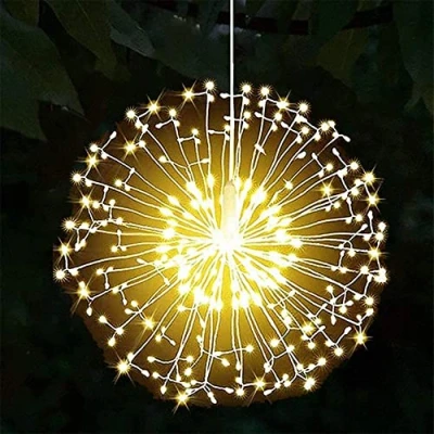 Afbeelding van Vuurwerk LED Licht, Koperdraad 120 LEDs Licht Waterdicht Kerst Fonkelende Lichten Afstandsbediening voor Kamer, Tuin, Patio, Bruiloft, Feest, DIY Decoratie, 1pc