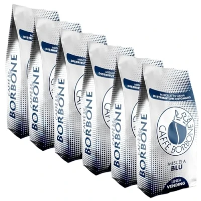 Afbeelding van Caffè Borbone koffiebonen blauwe blend 1 kg x 6