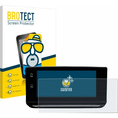 Afbeelding van BROTECT Screenprotector voor Skoda Octavia 2021 Infotainment System Columbus Folie Beschermfolie matte