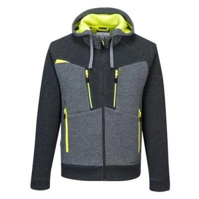 Afbeelding van Portwest DX472 DX4 Hoodie met Rits, Normaal, Grootte M, Metaal Grijs