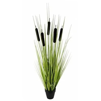 Afbeelding van Flair Flower buiskolf x 5 in pot, plastic, bruin, 90 25 cm