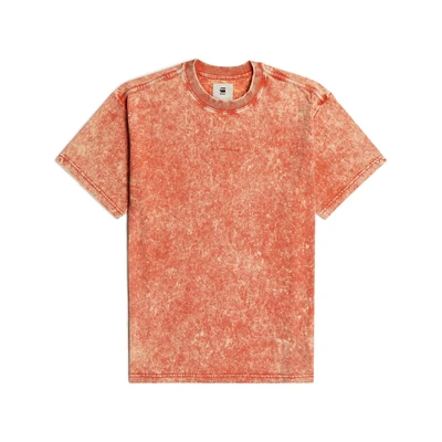Afbeelding van G STAR Tshirt basic, Heren, Maat: Large, Lt antic red nettuno