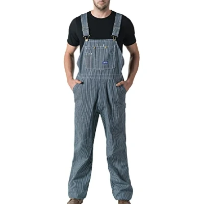 Afbeelding van Walls Mannen Big Smith Rigid Bib Overall, Hickory streep, 36W x 34L