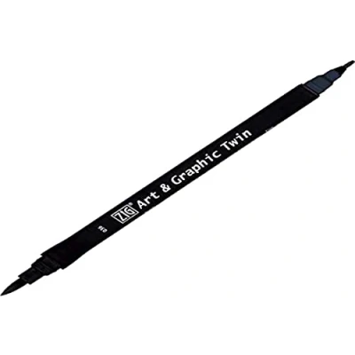 Afbeelding van ZIG Art &amp; Graphic Twin Tip brush marker Deep Blue