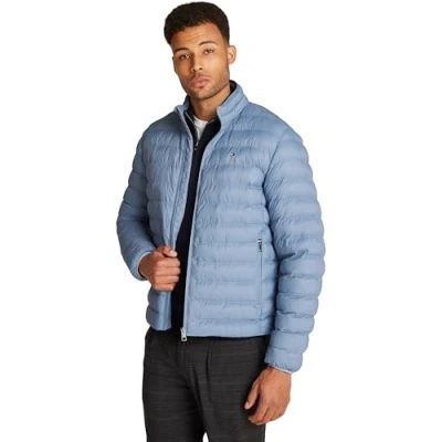 Afbeelding van Tommy Hilfiger Heren VERPAKKBARE GERECYCLEDE JAS MW0MW37634 Andere Jassen, Blauw, L, Blauw (Helder Blauw), L