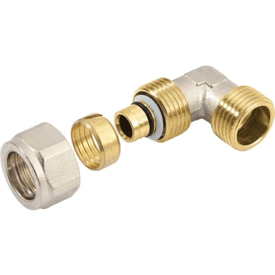 Afbeelding van Bonfix alu Knelfitting Kniekoppeling bu. dr. x knel 3/4&quot; 18mm