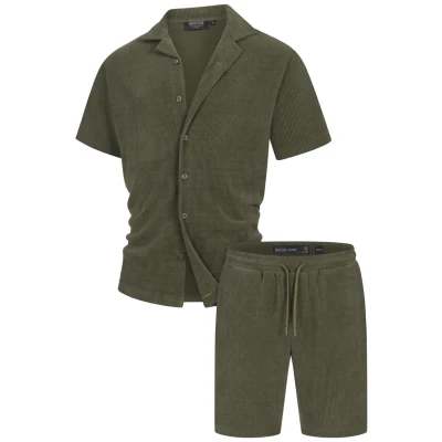 Afbeelding van Indicode Jeans SET Zandro Overhemd, Heren, Maat: Small, Army