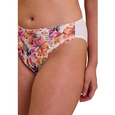 Afbeelding van SANS COMPLEXE Slip met bedrukte kant Arum mozaïek multicolor, Print Paradise Flowers, 44 46
