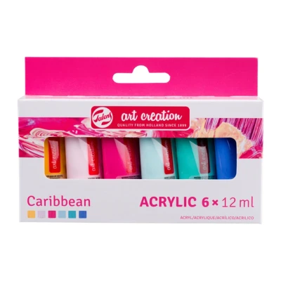 Afbeelding van Acrylverf Talens Art Creation Caribbean 12ml set à 6 kleuren