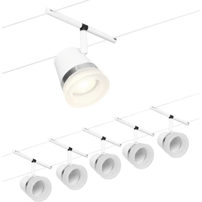 Afbeelding van Paulmann WireDC Set Cone Kabelbasissysteem GU5.3 Wit (mat), Chroom