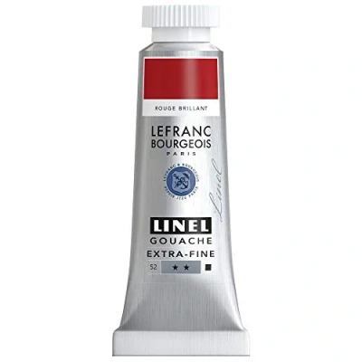 Afbeelding van Lefranc &amp; Bourgeois Linel Gouache Extra Fine Brilliant Red 173 14ml