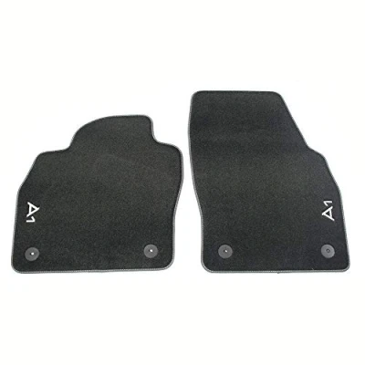 Afbeelding van Audi 82B061275MNO Premium textielvloermatten 2 x stoffen matten voor velours zwart, met A1 opschrift