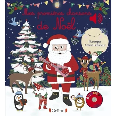 Afbeelding van Mes premières chansons de Noël Livre sonore et d&#039;éveil avec 6 puces sonores Bébé dès mois