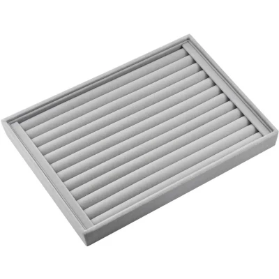 Afbeelding van Fodlon fluwelen sieradenlade, oorbellendoos, sieradendoos voor oorbellen en ringen, sieradenorganizer groot lade 35 * 24 3 cm