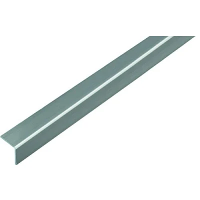 Afbeelding van Alberts 432959 hoekprofiel zelfklevend kunststof, rvs look 1000 x 20 mm