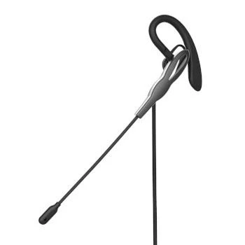Afbeelding van Nedis PC Headset In Ear Mono USB Type A / C Inklapbare Microfoon Grijs Zwart