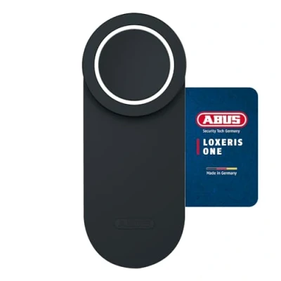 Afbeelding van ABUS Loxeris One Deurslotaandrijving, slim openen en sluiten van de voordeur via app, elektronisch deurslot met toegangscontrole, eenvoudige montage zonder kabeltrekken, zwart