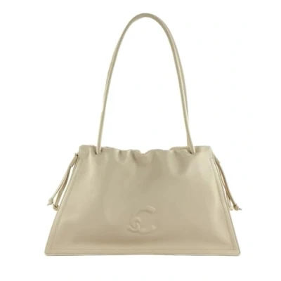 Afbeelding van COCCINELLE Leren Schoudertas Dulse Shoulderbag Blanco Wit
