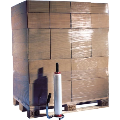 Afbeelding van Folie stretchfolie LLDPE 50 cm 300 21 my transparant 6 rol